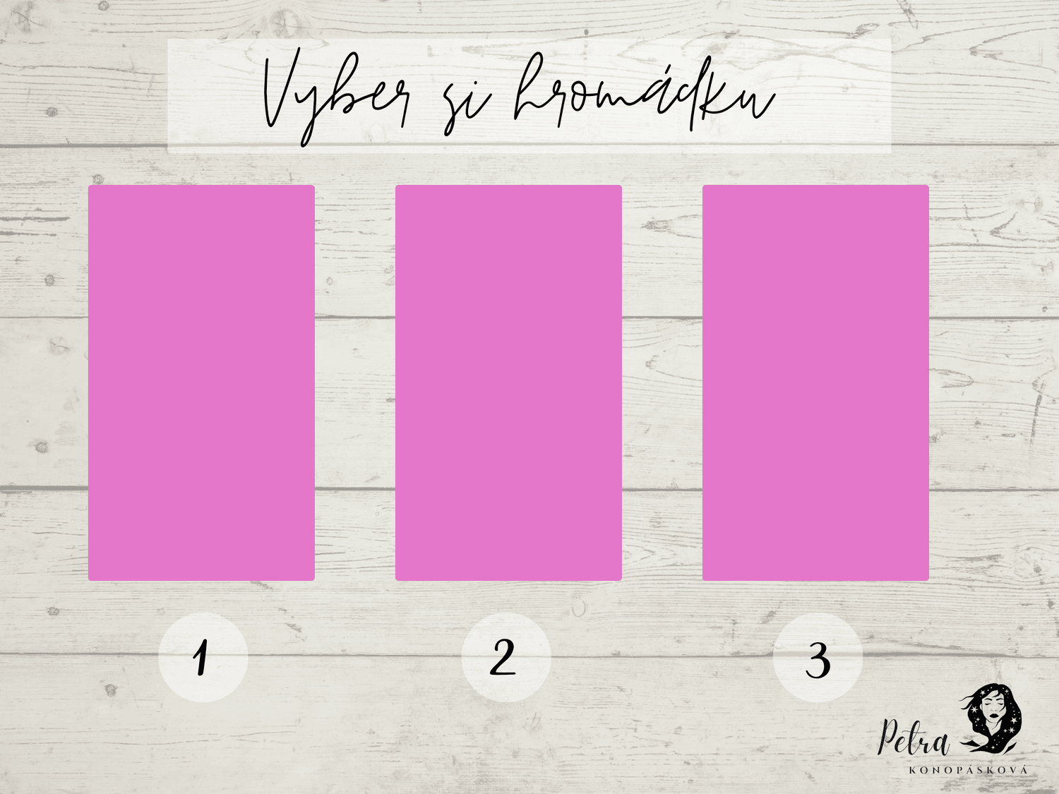 Interaktivní výklad karet - tarotové středy